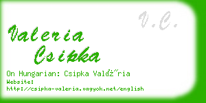 valeria csipka business card